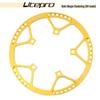 Litepro Folding Bike Crankset with Round Chainrings: 45T, 47T, 53T, 56T, 58T - Square Hole Design