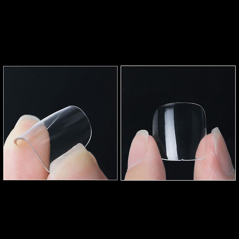 240Pcs Clear Acrylic Nail Tips French Fake Nail 500pcs UV Gel Manicure Fake Nails Half Cover False Nail