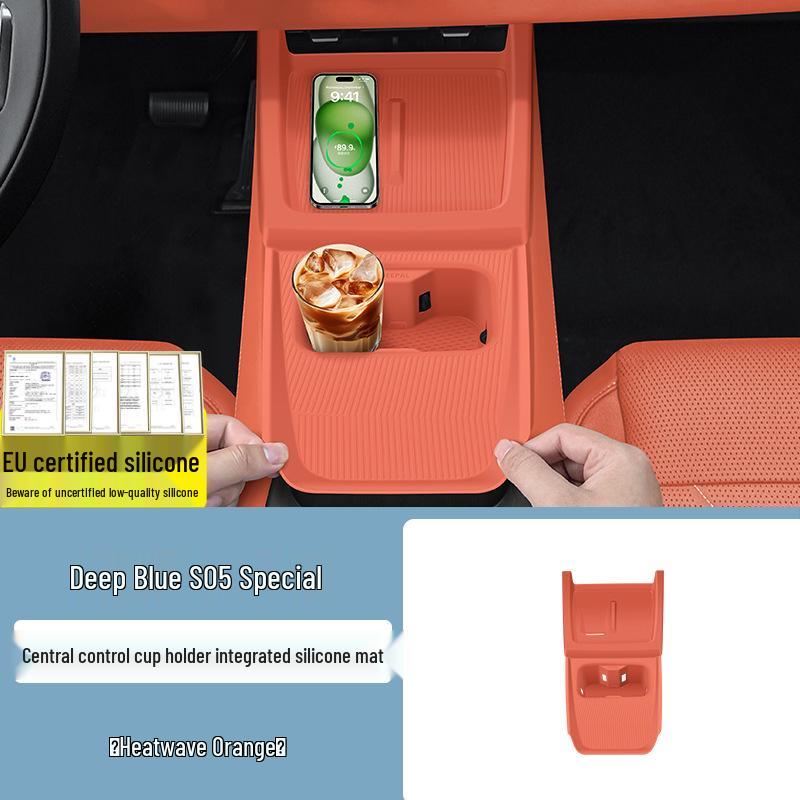 Pad Organizador de Silicona Antideslizante para Consola Central Changan Deepal S07