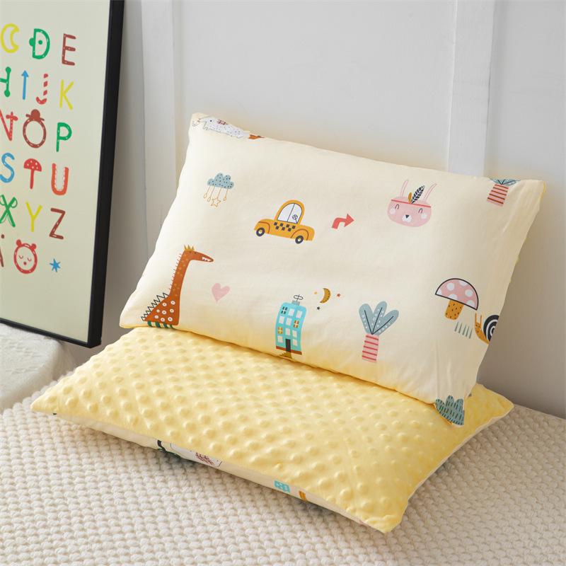 Children's Double-Sided Cartoon Cotton Bean Pillow - High Elasticity