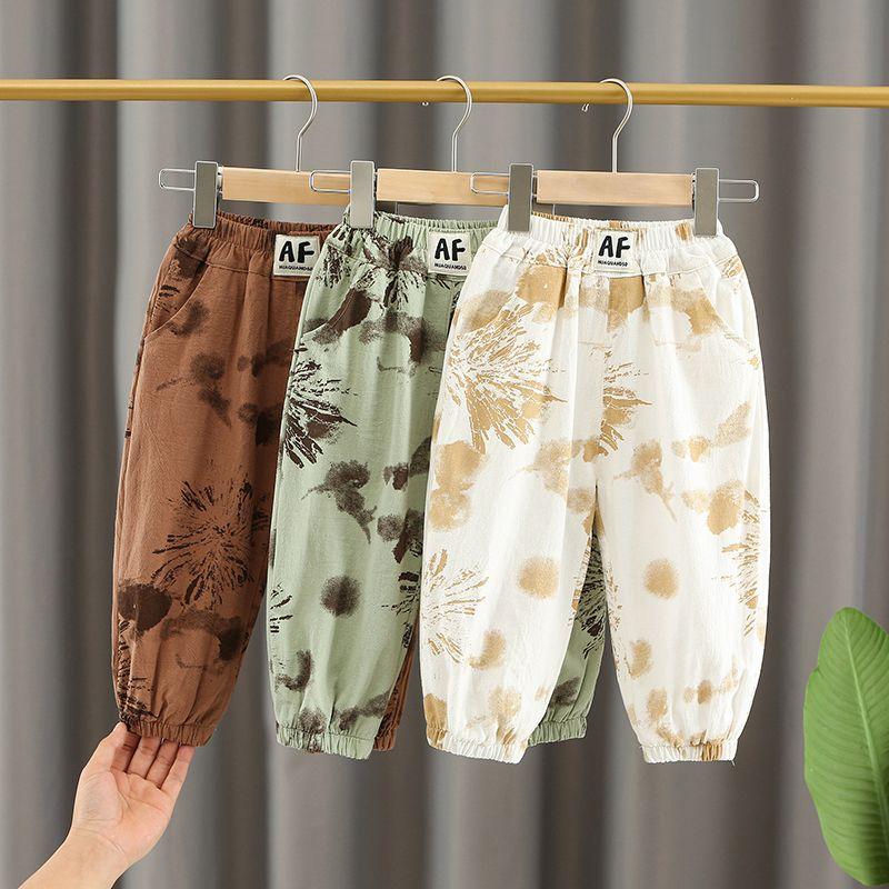 Children's Summer Mosquito Repellent Pants Girls' Thin Lantern Pants