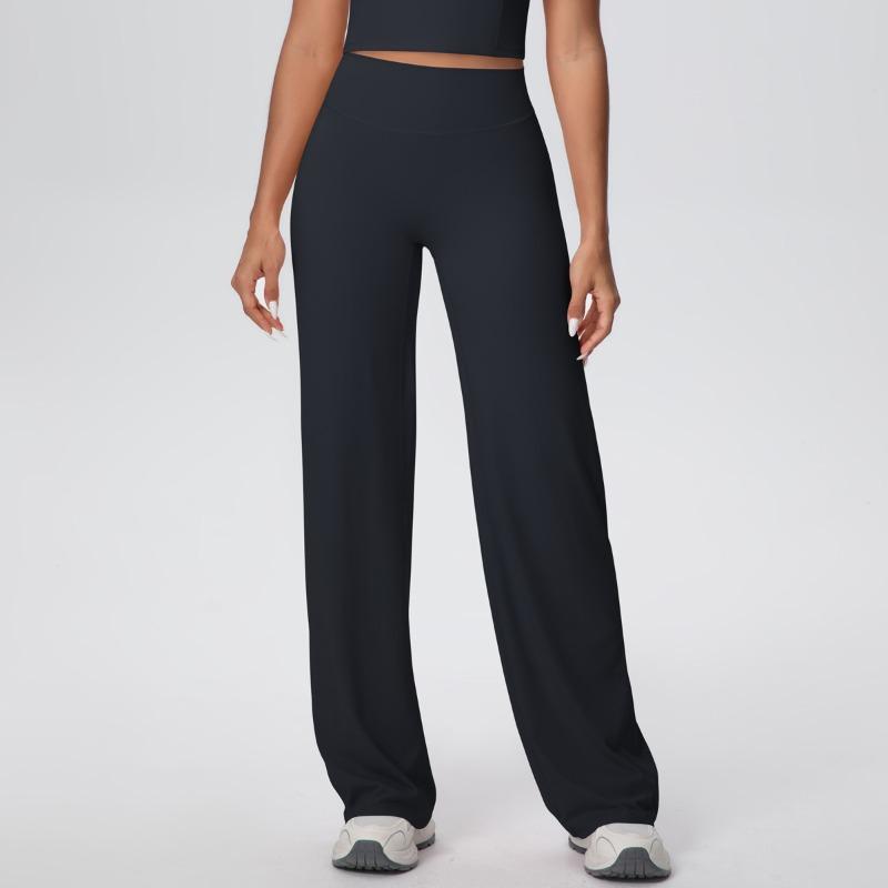Naked tight yoga pants high waist hip lift straight pants loose and thin outdoor sports running fitness trousers