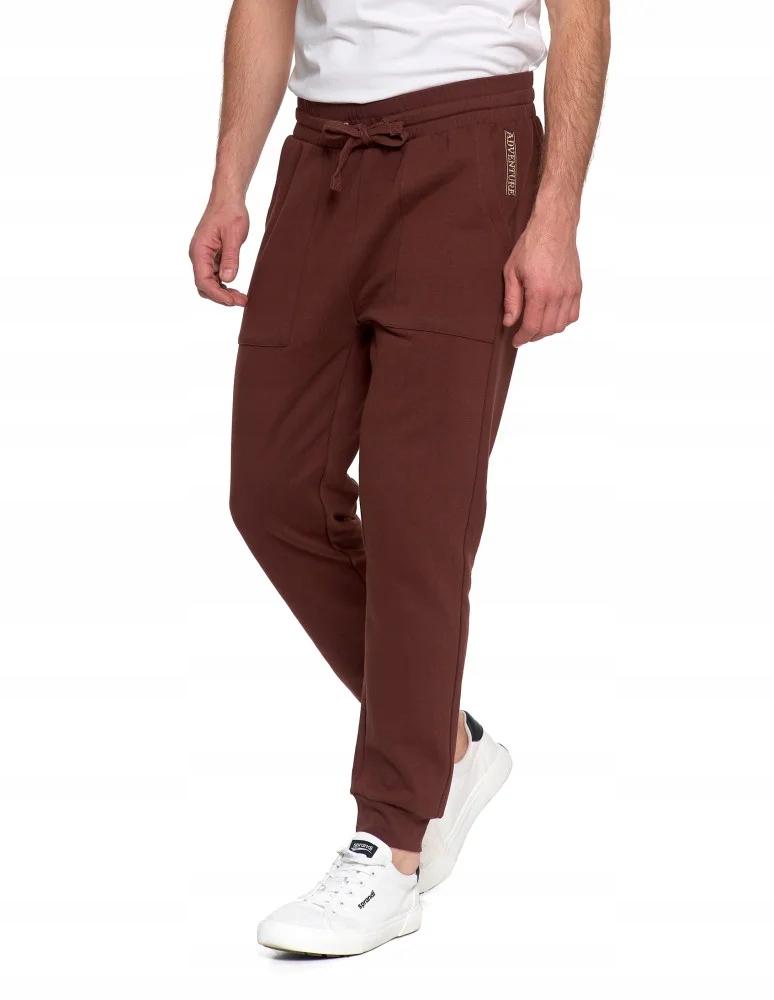 Men's Joggers with Pockets, Warm, Drawstrings, MORAJ 3XL BROWN