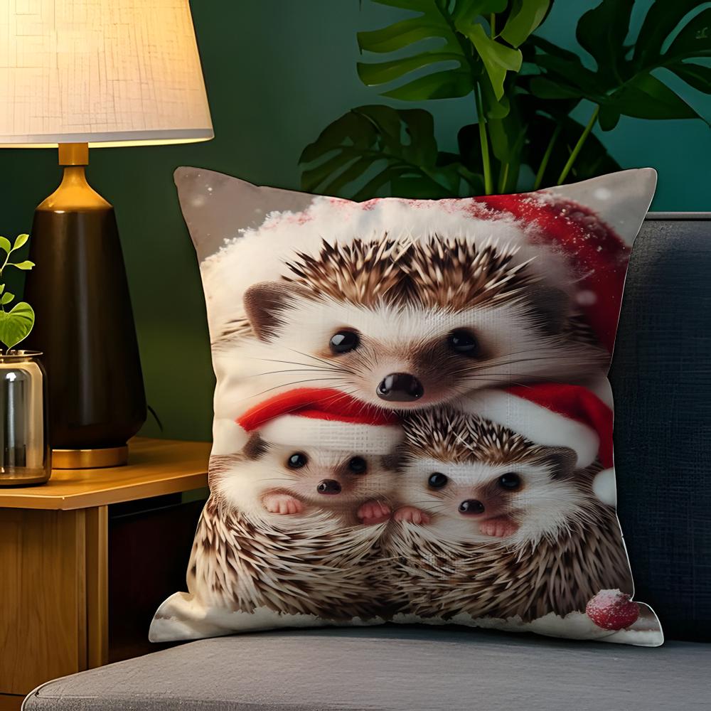 Abstract animal celebratory decor  Pillow Case Natural Linen Pillow Case DoubleSided Decor Sofa Pillowcase Home Decor