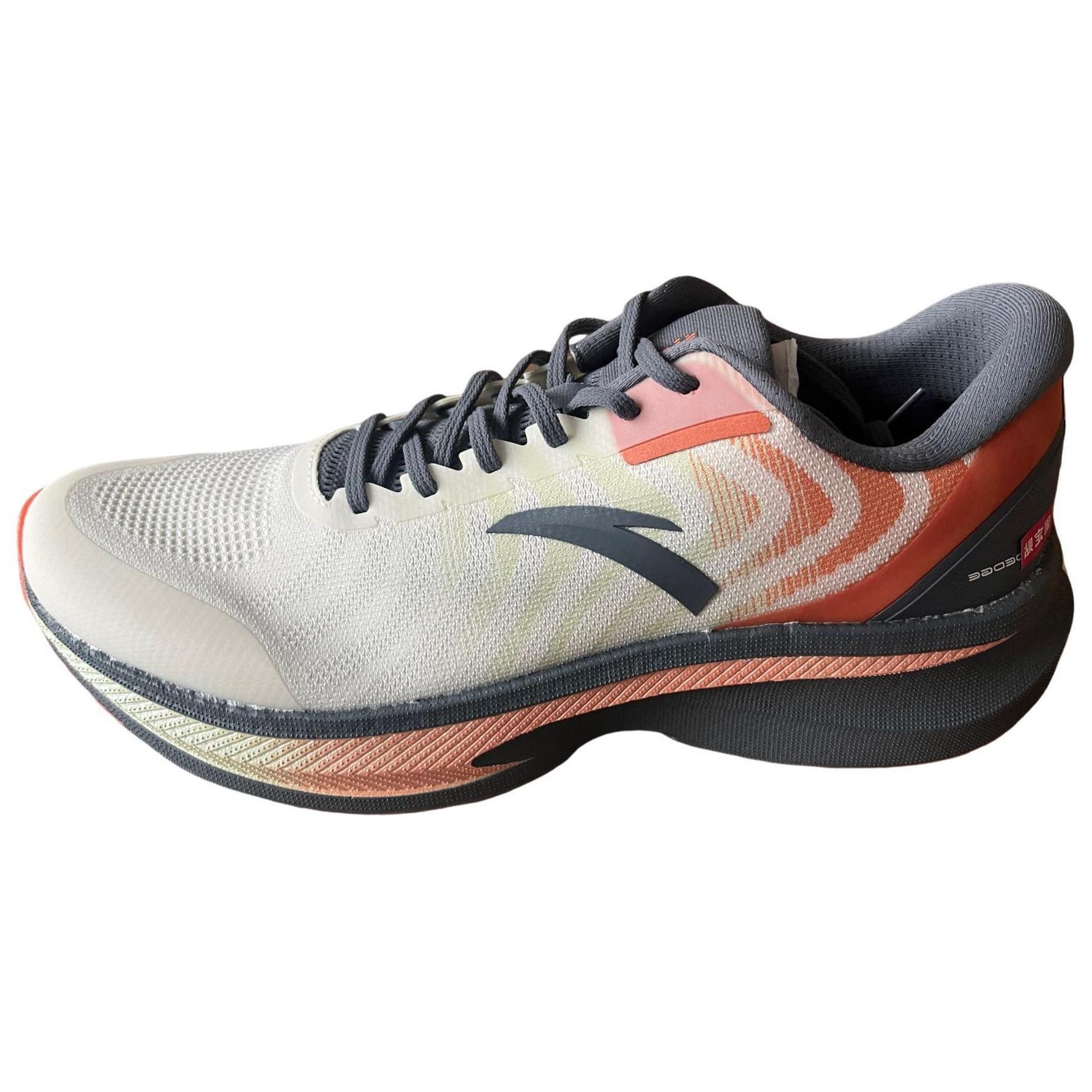 ANTA Champion 2.0 White Grey Orange Men s 112415562S-5 EU 44