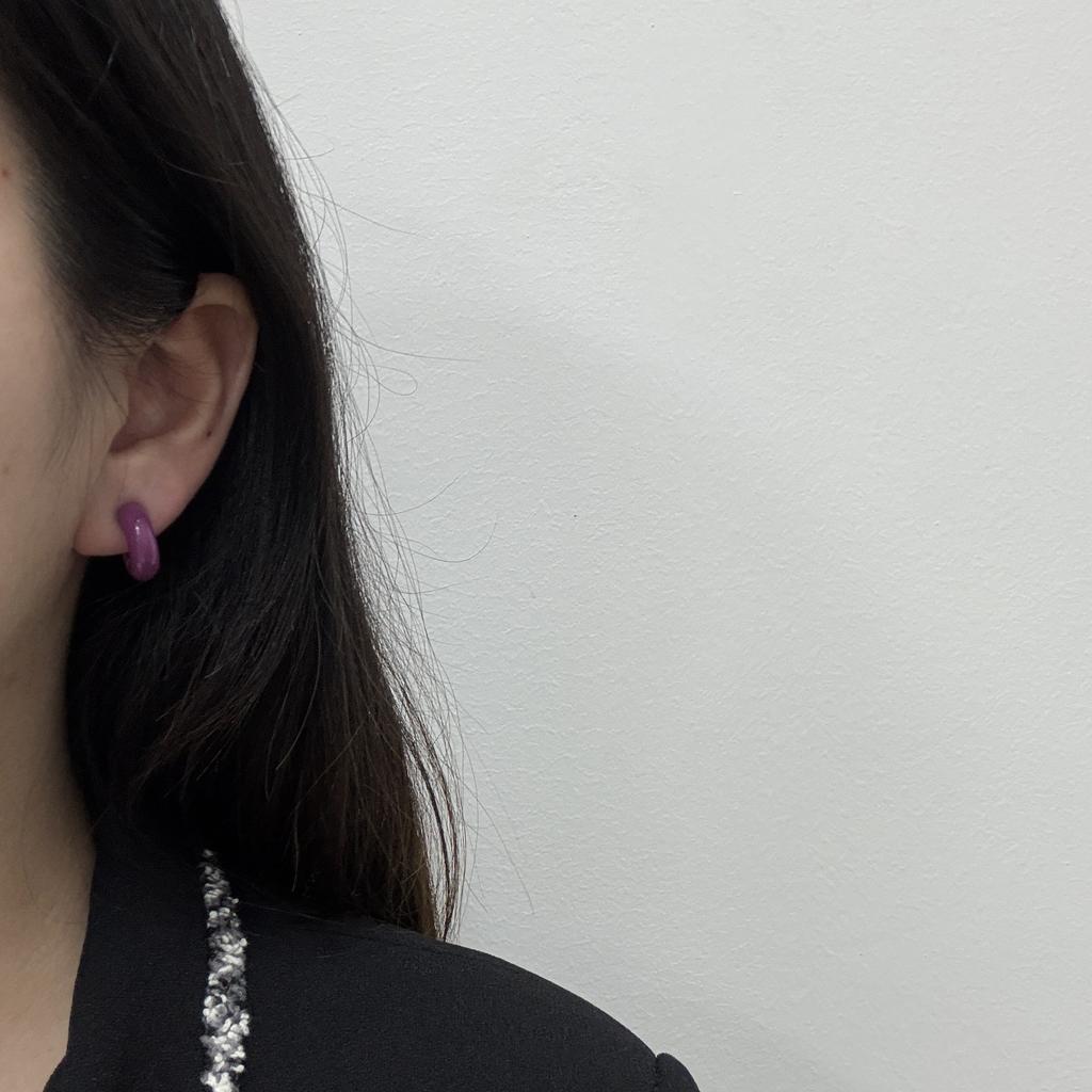 Retro Light Luxury High-End C-Type Oil Drip Earrings Women'S Earrings Irregular Special-Shaped Personalized Earrings