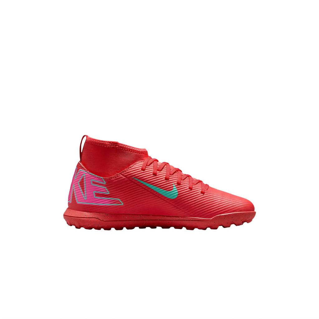 Nike Mercurial Superfly 10 Club TF GS Mad Energy Pack Kids Sneakers Red Ember-Glow Aurora-Green FQ8313-800
