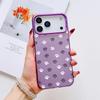 Cute Dog Paws Pattern Phone Case For iPhone 17 16 15 14 13 12 11 Pro Max Air Matte Laser Aurora Shockproof Funda