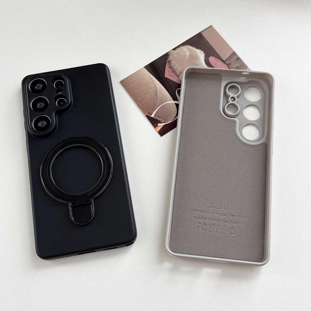 Polka Dot Silicone Holder Stand Ring Phone Case For Samusng Galaxy M12 M22 M32 4G M04 M05 M07 M17 F05 F07 F17 5G Soft Cover Capa