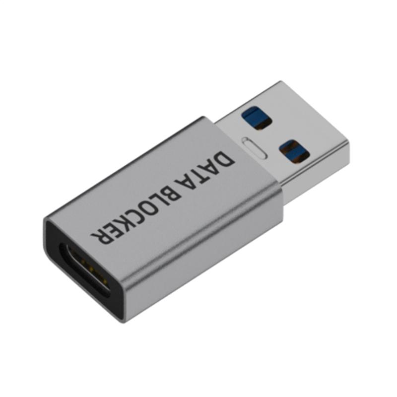 Portable USB Type C Data Blocking Charging Prevents Hacking Aluminum Housing Universal Compatibility for Phones Devices