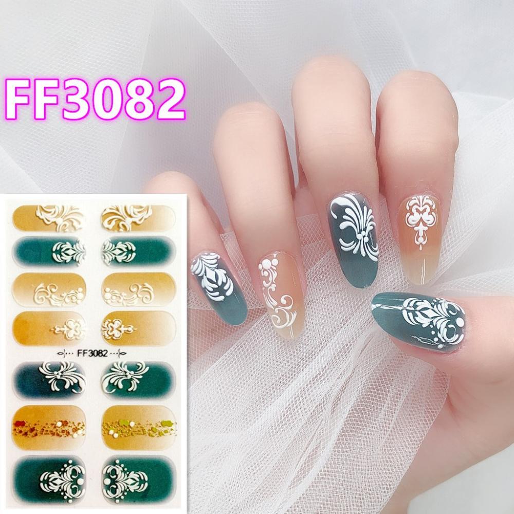 Three-dimensional Waterproof No-bake Nail Polish Film Full Sticker Spring and Summer Nail Film Paper Nail Film Paper