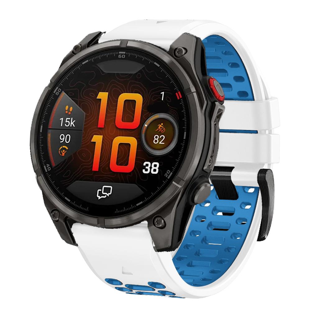Sportliches Silikon-Uhrenarmband für Garmin Fenix 8 8Pro 47mm 51mm 7 7X 6 6X 5 5X Plus/Epix/Quatix/Tactix/Enduro Uhrenarmband 26/22mm