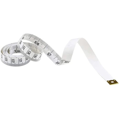 U-K 1pc Soft Measuring Tape 60 Inch/150cm Double-Sided Pocket Measuring Tape Tailor's Tape Measure Craft Cross Waist Body Measurement Durable and Conv