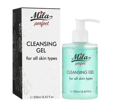 Tüm cilt tipleri için temizleme jeli Fase temizleme jeli Mila perfect 200 ml
