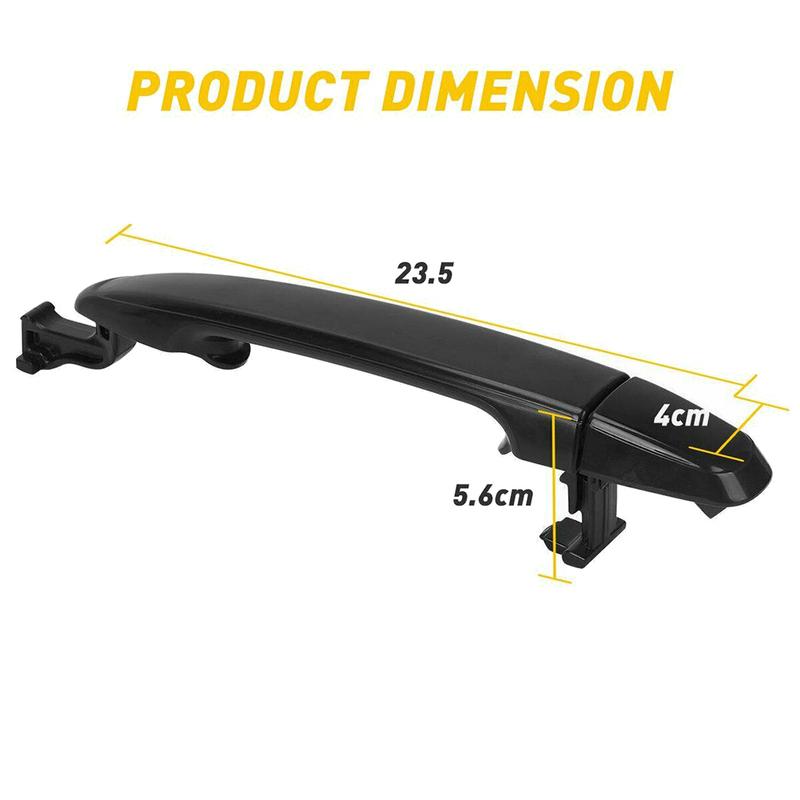 AA92-Exterior Rear Sliding Door Handle 69213-08020 For Toyota Sienna 2004-2010 Left/Right Driver/Passenger Side Black