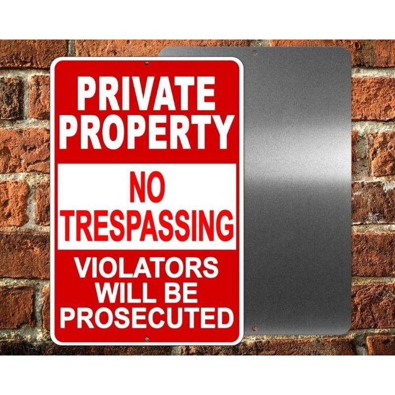Warning Sign Metal Wall Panel for Garage Studio Cladding