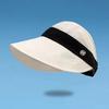 Anti UV Fisherman Ponytail Caps Foldable Woman's Sunshade Hat Casual Summer Wide Brim Sunhat  Beach