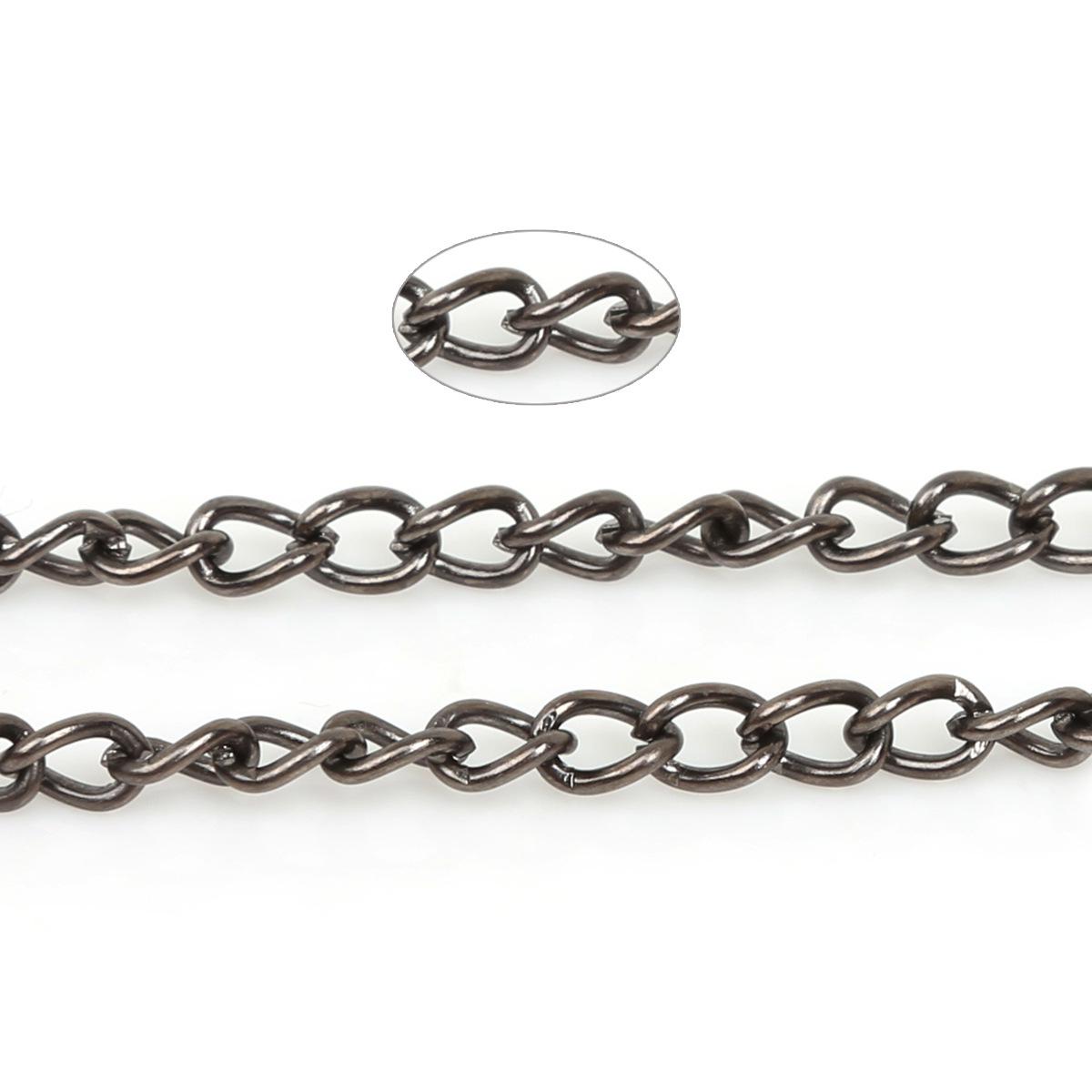 

5-метровая металлическая цепь для самодельных украшений: Браслет, ожерелье, удлинитель для сережек и аксессуары