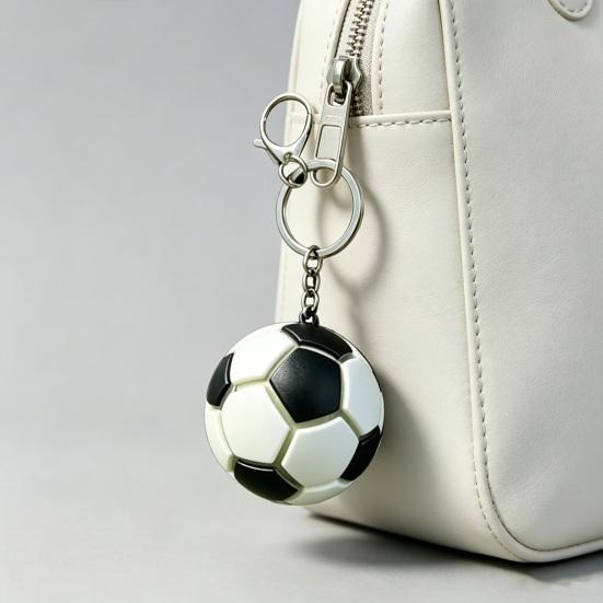 Football Style Key Chain, Colorful Soccer Ball Key Ring, Bag Backpack Car Hanging Accessories Gifts