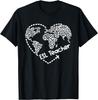 ESL Teacher ESOL Student Cute Heart Shape English Teacher T-Shirt