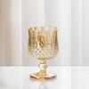 Colored Diamond Wine Glass, Ins High Value Household French Goblet, Champagne Glassware,Wine Glass Drinkware