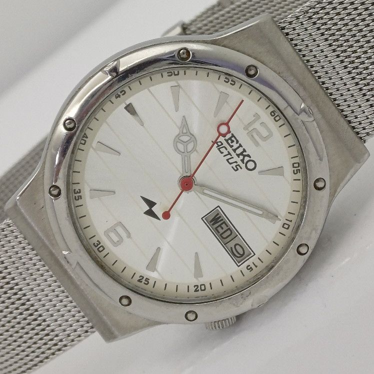 

Б/У ВИНТАЖНЫЕ РЕДКИЕ SEIKO ACTUS AUTO 7009A ЯПОНИЯ МУЖСКИЕ СЕРЕБРЯНЫЕ ЧАСЫ 001-a411366-4 B001-a411366
