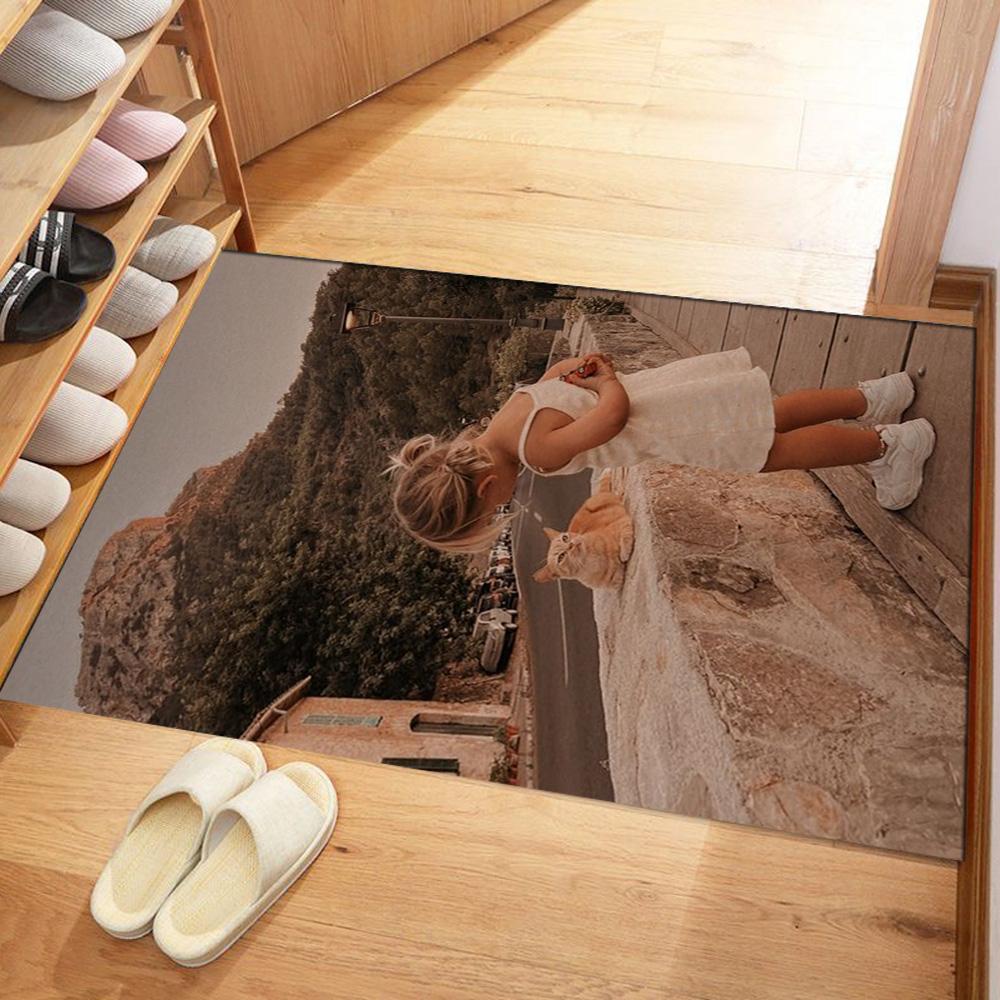 Customize Photos Customizable Photos Floor Rug Office Rug Design for Study Room Dining Room Game Room Balcony Anti-slip Rug Decorate Offices
