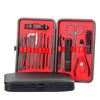 Stainless Steel Nail Tool Professional Grooming Kit Nail Tools with Luxurious Travel Case 16Pcs Manicure Pedicure Set
