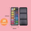 12/18/24 Colors Solid Watercolor Paint Set Portable Water Color Drawing Brush Acrylic Professional Painting Art Supplies