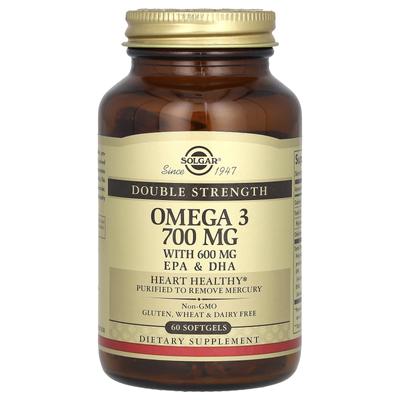 Ωμέγα-3, Διπλής Ισχύος, 700 mg, 60 Μαλακές Κάψουλες