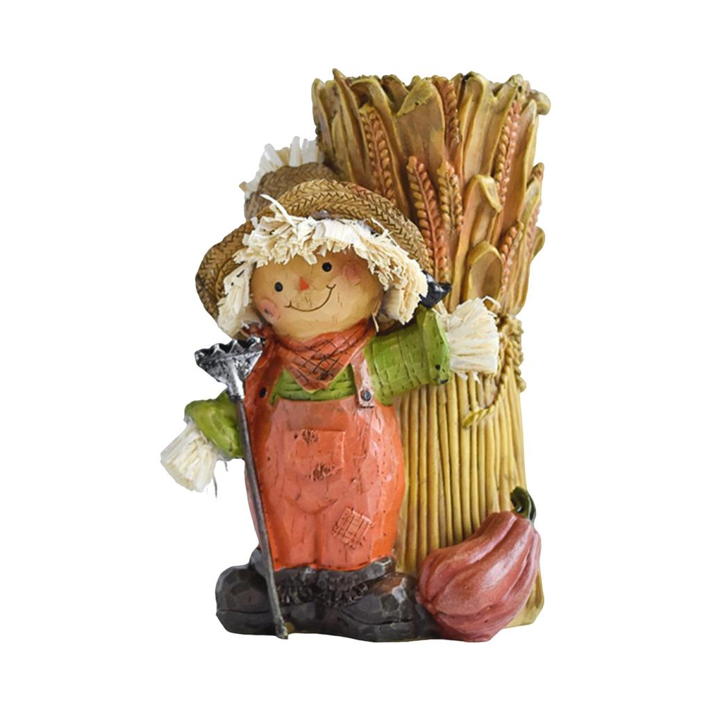 Thanksgiving Decorations Festival Ornaments Scarecrow Turkey Pumpkin Resin Crafts Home Statues