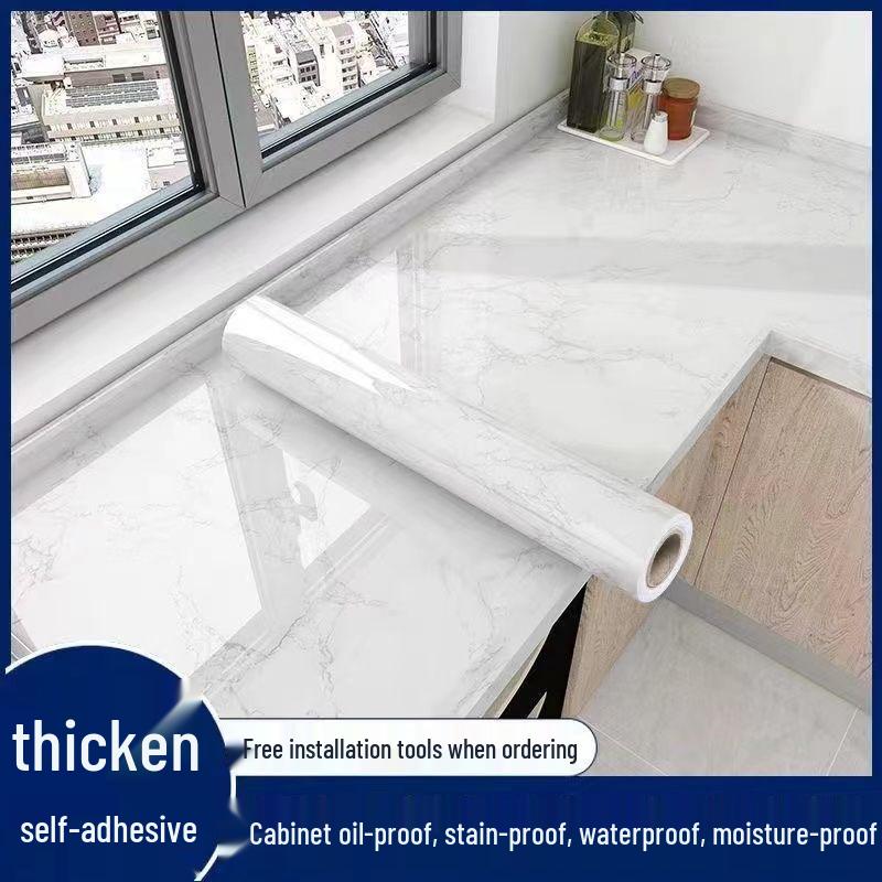 Enhanced Waterproof Kitchen Stove Wallpaper - Oil, Heat, and Moisture Resistant Self-Adhesive Sticker