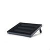 Black Metal Pedalboard Textured Slatted Guitar Raised Feet Angled Pedal Board 3427cm