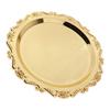 Talerz do serwowania deserów Złoty danie Wyświetlacz owoców Materiały urodzinowe 20 cm