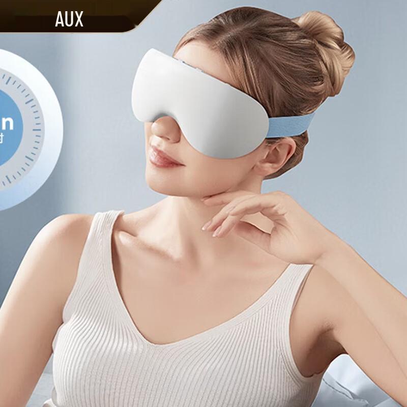 AUX Smart Eye Massager with Heat, Vibration & Bluetooth