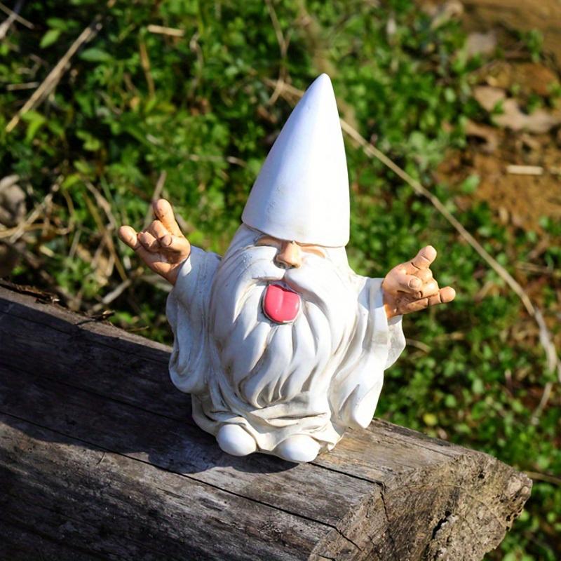 Outdoor Rocking Chair Gnome Garden Statue Pastoral Resin Decoration Decorative Ornament