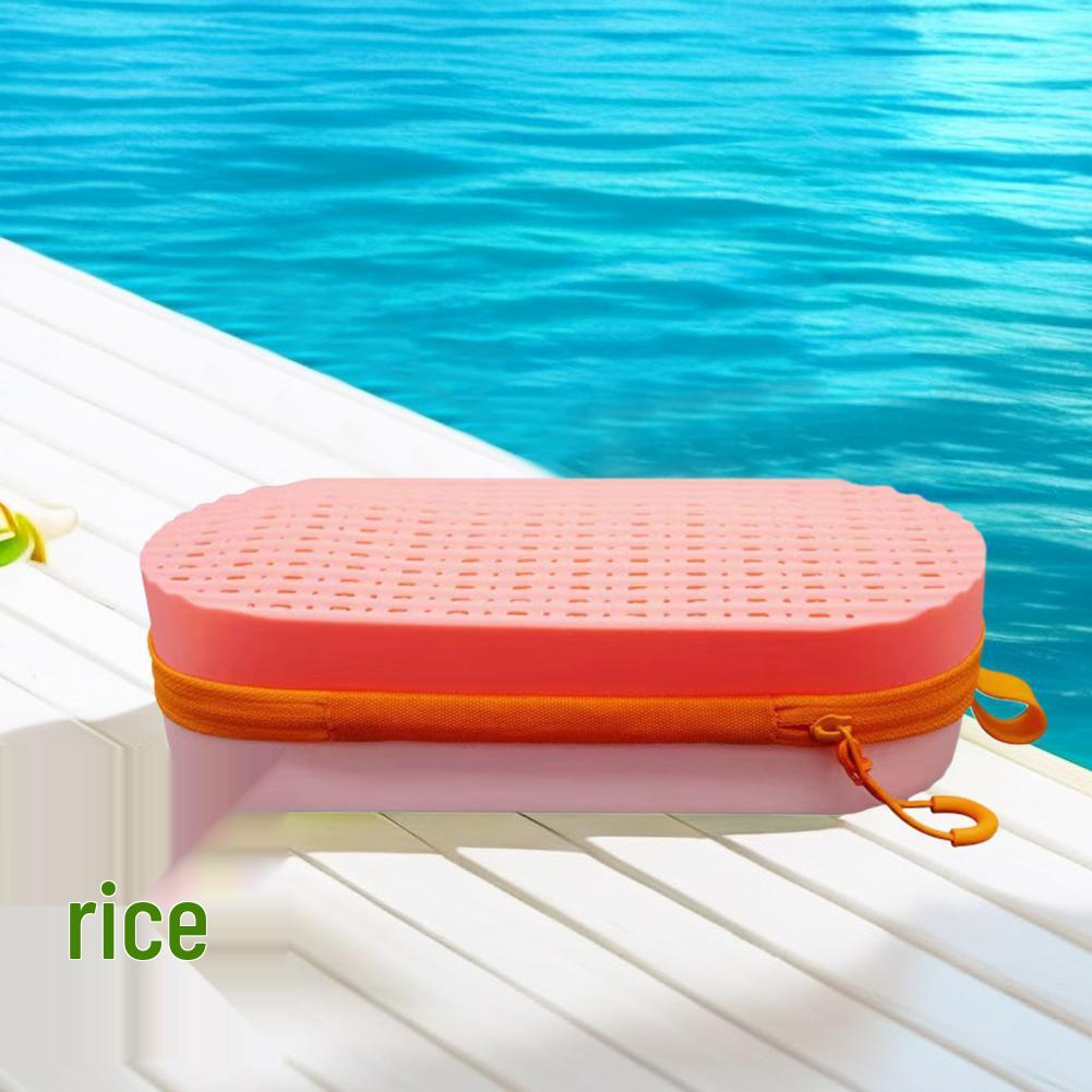Silicone Anti-Drop Goggle Case: Breathable, Large-Capacity Portable Swim Protection Bag