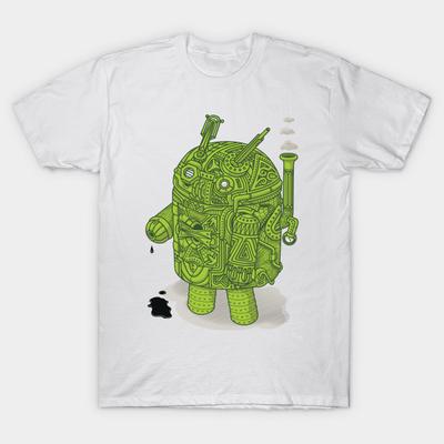 T-shirt Femme Steamdroid Imprimé Harajuku Kawaii T-shirt Été Manches Courtes T-shirt Femme Haut Tee