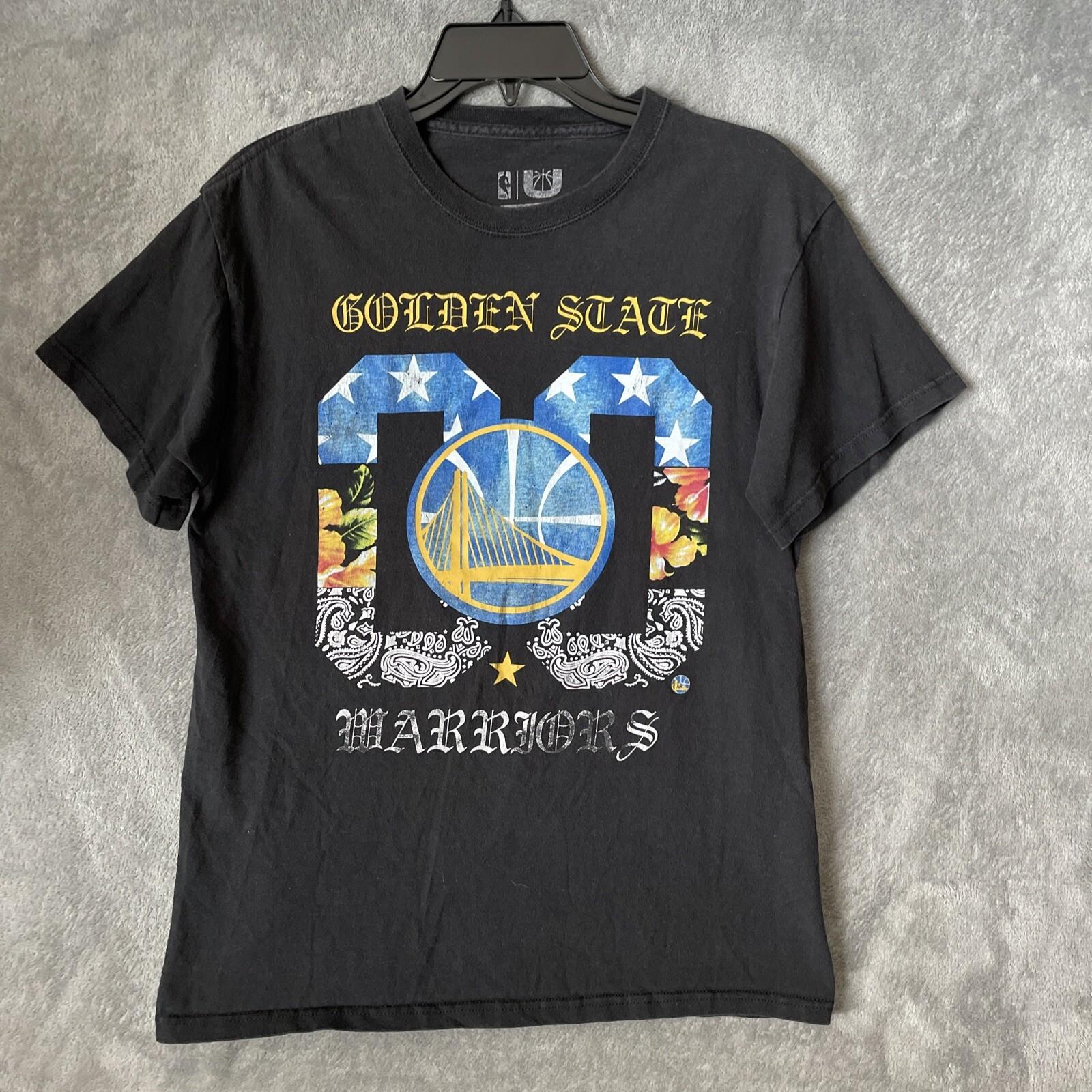 NBA T-Shirt Golden State Basketball Graphics Adult Medium Black Short Sleeve S разноцветный