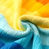 Autumn Rainbow Multicolor Sweater New Winter Casual Warm Femme Sweater C286