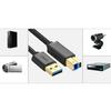 Ugreen US210 1m High-Speed USB 3.0 to USB-B Printer Cable – Black, 5Gbps Transfer Rate
