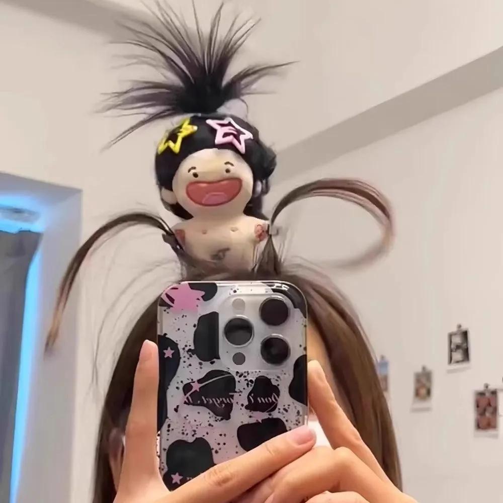Ugly doll hair clip headband Purple