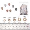 CCB Electroplated Barrel Beads - Multi-Style Gold & Silver Large-Hole Spacer Beads for DIY Bracelets