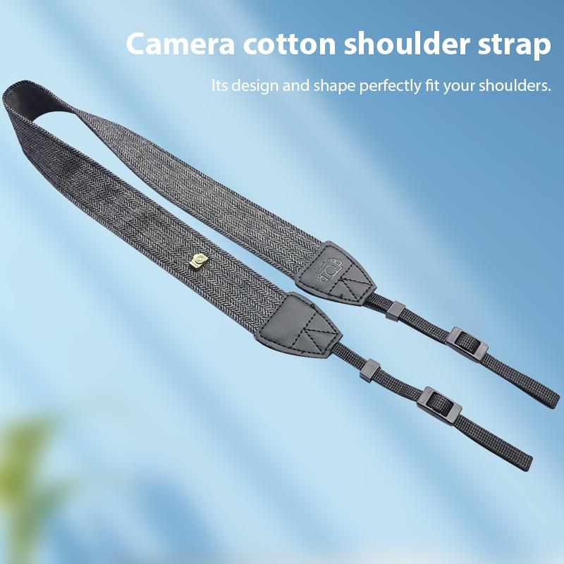 Portable Camera Strap Adjustable Cotton Leather Camera Shoulder Neck Strap Belt For Sony/ Nikon Camera Belt for DSLR Digital SLR