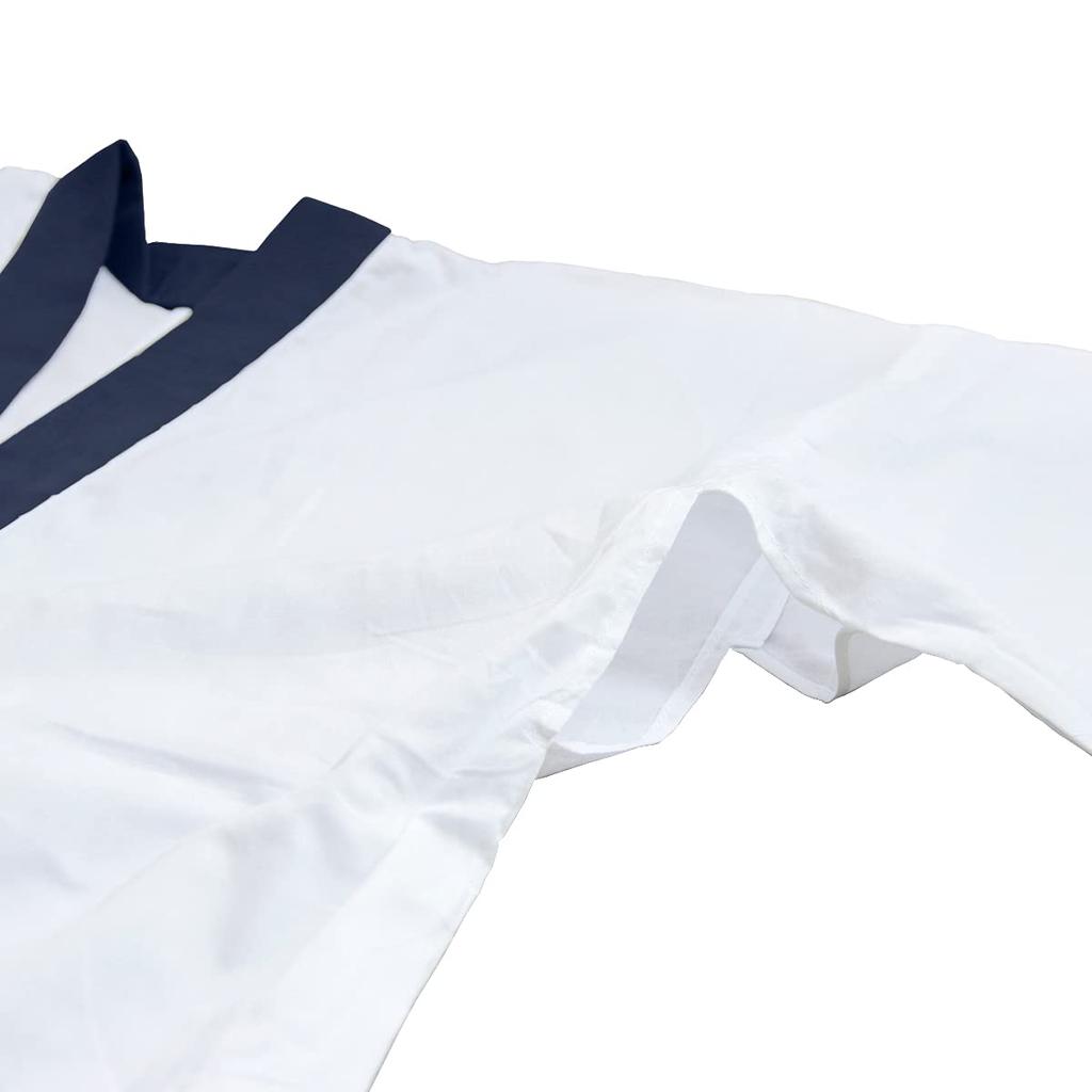 Kimono undershirt with for men [KYOETSU] half-collar (navy, LL)