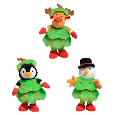 Dancing Christmas Tree Singing Xmas Tree Electronic Plush Toy Musical Doll Kids Gift Home Ornament Toddler Birthday Gift