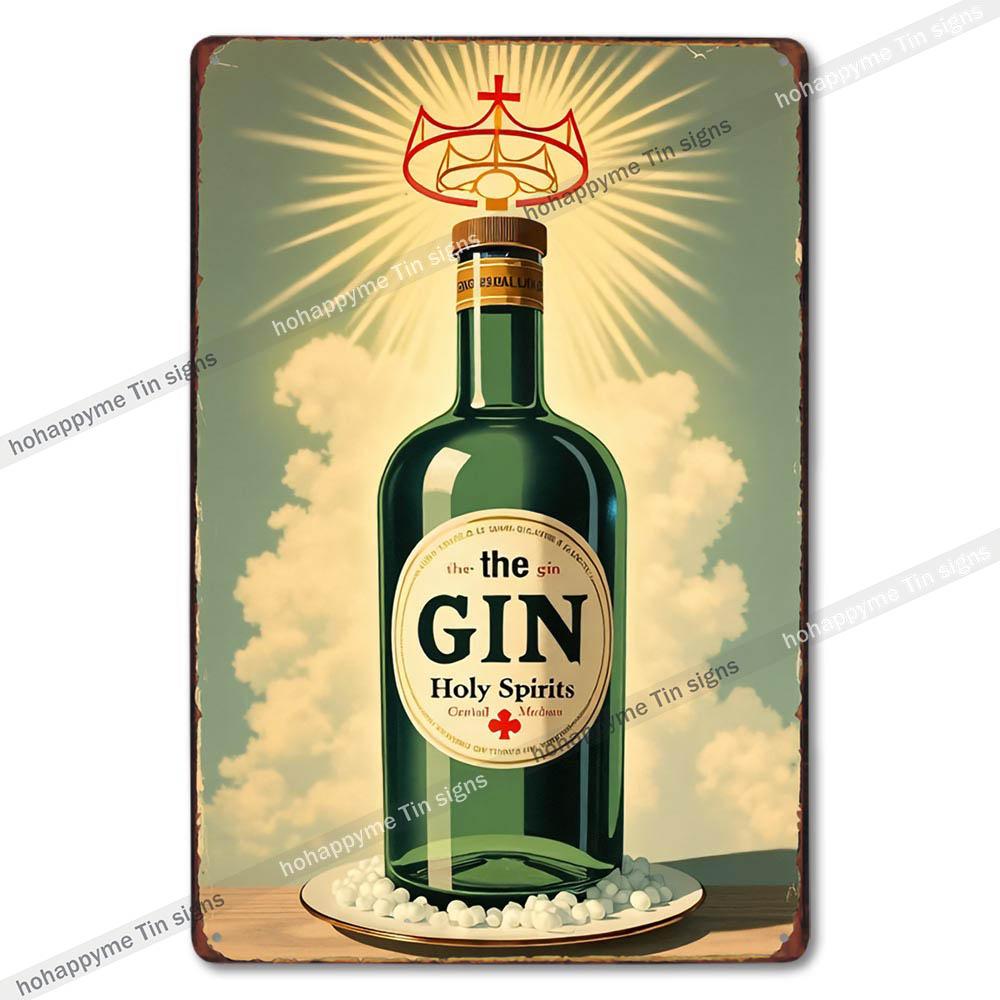 Retro Alkohol Blechschild Metall Vintage Plakette Bar Wandkunst Küche Wohnzimmer Schlafzimmer Party Dekoration