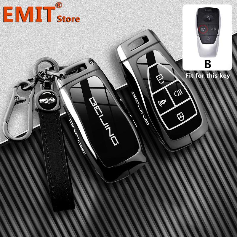 

Zinc Alloy Car Key Case Cover for Baic Senova Beijing BJ40 BJ80 BJ30 BJ60 BJ90 F40 U7 X7 EX5 EC5 EU5 Keychain Shell Accessories for BAIC Beijing