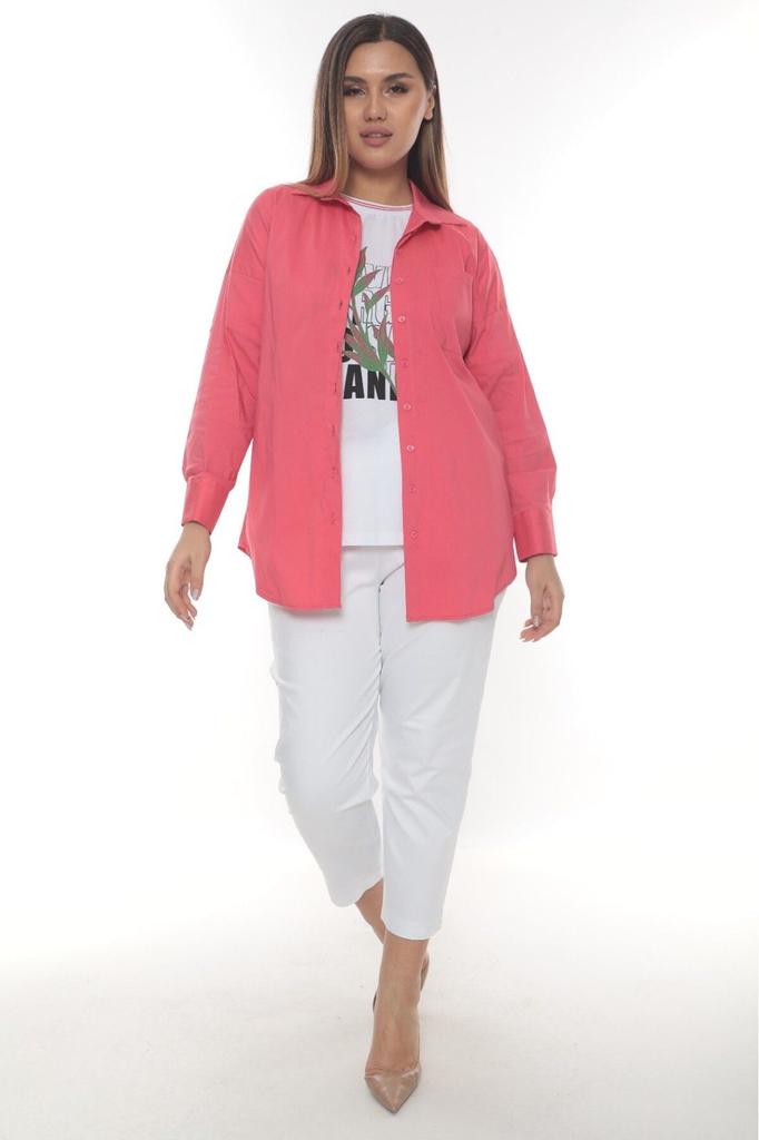 Women's Style Plus Size Shirt Large Size Summer Shirt