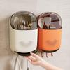 Wall-Mounted Plastic Chopstick and Spoon Holder with Drainage